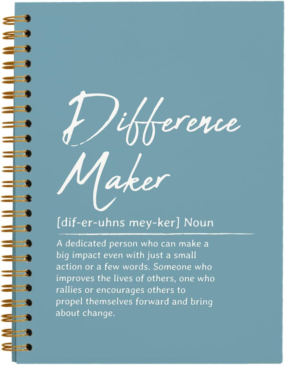 OXW Blue Meeting Notebooks for Work, Difference Maker Gift Office Work Notebook Journal for Writing Note Taking, Thank You Gifts for Women Men Leader Boss Mentor Manager Principal, 5.5"x8.3"