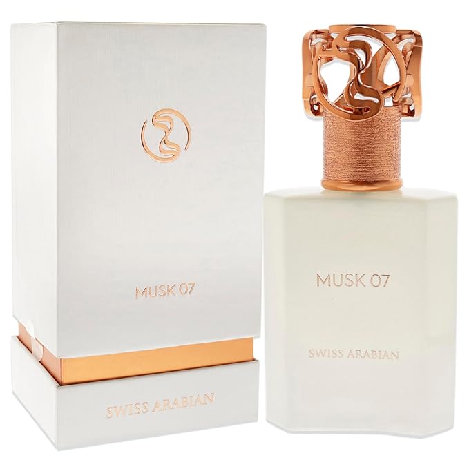Swiss Arabian Musk 07 - Luxury Products From Dubai - Long Lasting And Addictive Personal EDP Spray Fragrance - A Seductive Signature Aroma - 1.7 Oz
