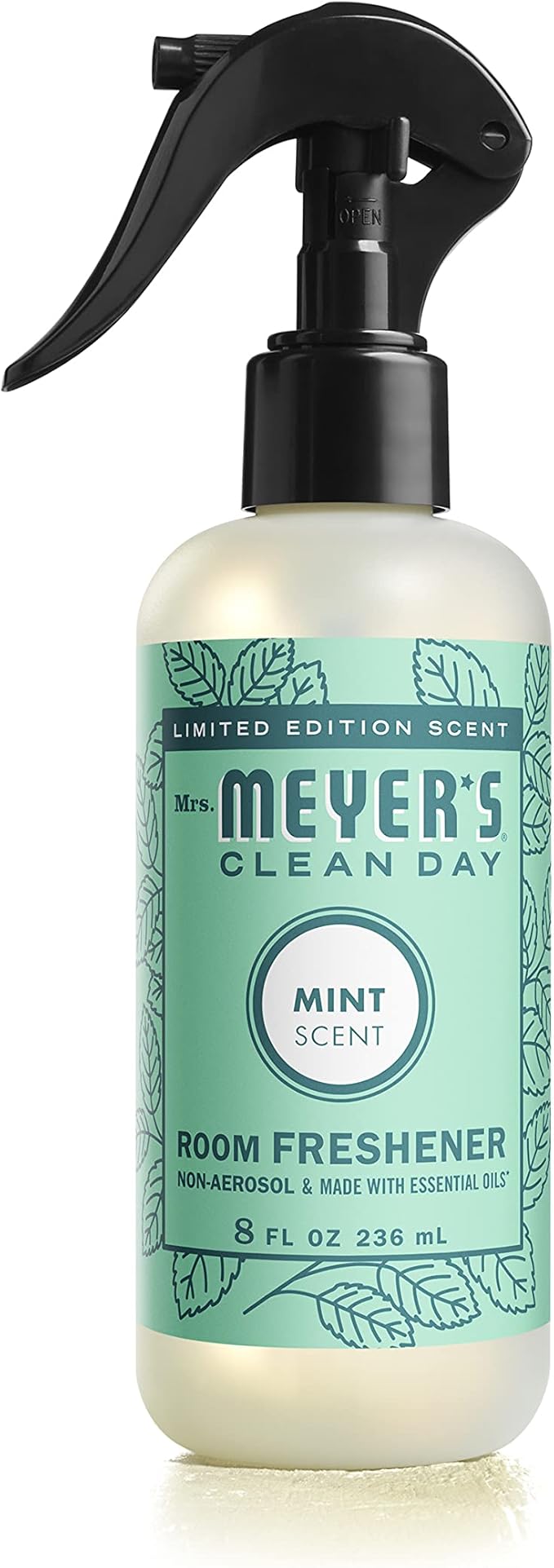 MRS. MEYER'S CLEAN DAY Room and Air Freshener Spray, Non-Aerosol Spray Bottle Infused with Essential Oils, Mint, 8 fl. oz
