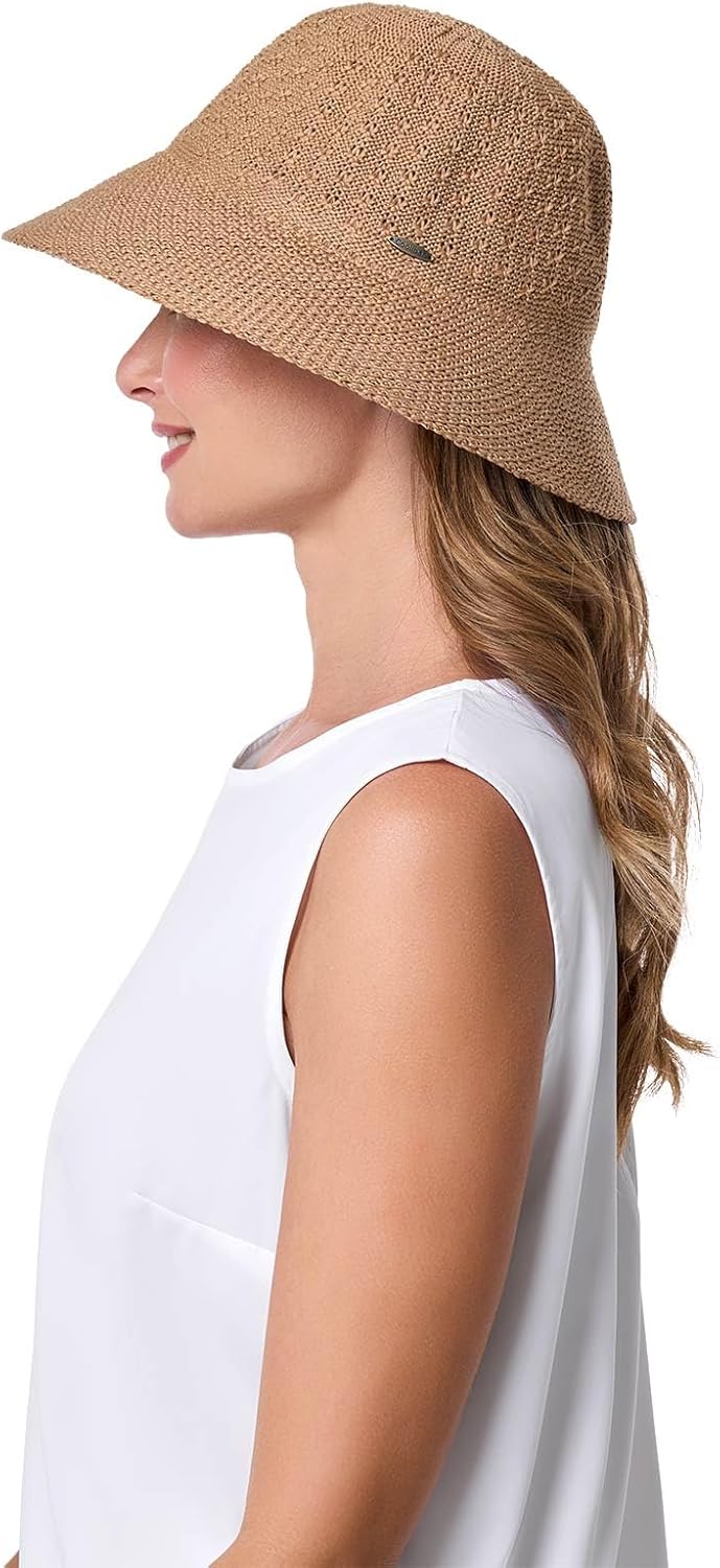 Women's Bucket Hat - UPF 50 Sun Protection - Packable & Travel Friendly - Marina