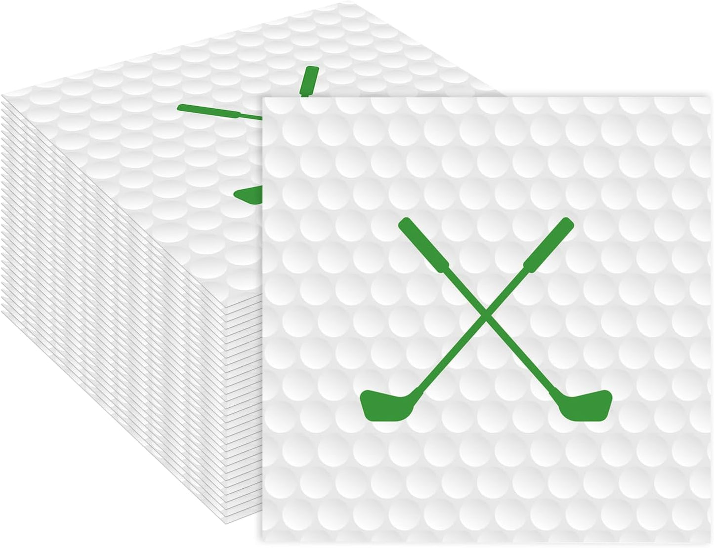 50 Pieces Golf Paper Napkins 13 x 13 Inches Luncheon Napkins Cocktail Napkins Disposable Sports Theme Decorations for Kids Baby Shower,Birthday Party,Golf Theme Party Supplies