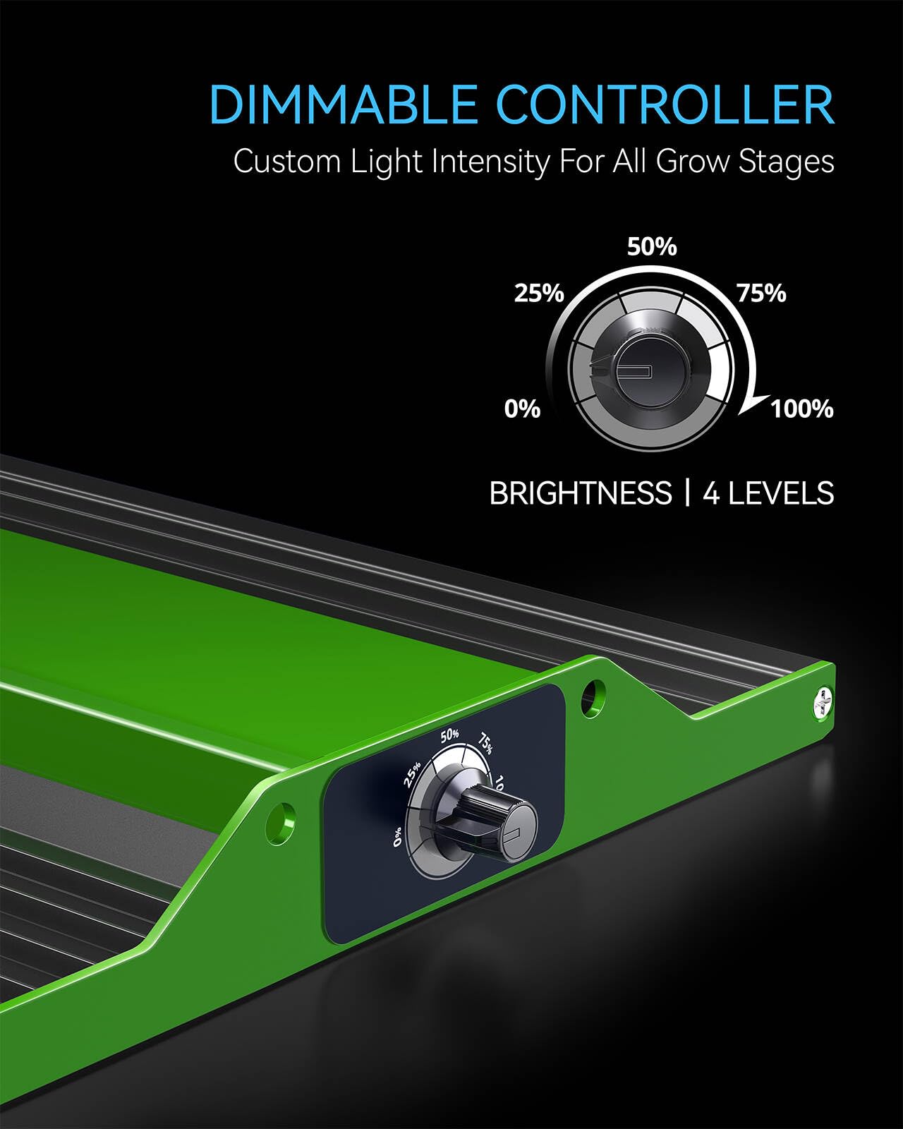 MELONFARM Grow Tent Complete Setup, 100W Full Spectrum LED Grow Light & 34"x34"x72"Grow Tent Bundle, 4" Efficient Airflow Ventilation System with Soundproof Duct Connector