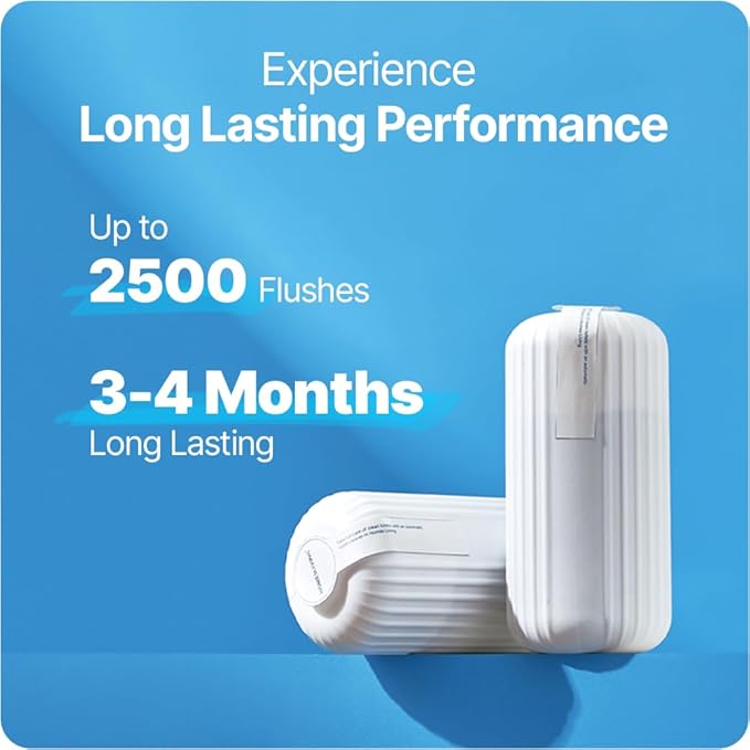 Fresh & Fresh Automatic Toilet Bowl Cleaners - 5 Bottles(UPTO 2500 FLUSHES/Bottle), Commercial and Residential Cleaner 3-4 MONTH Lasting Toilet Bowl Cleaner Bottle