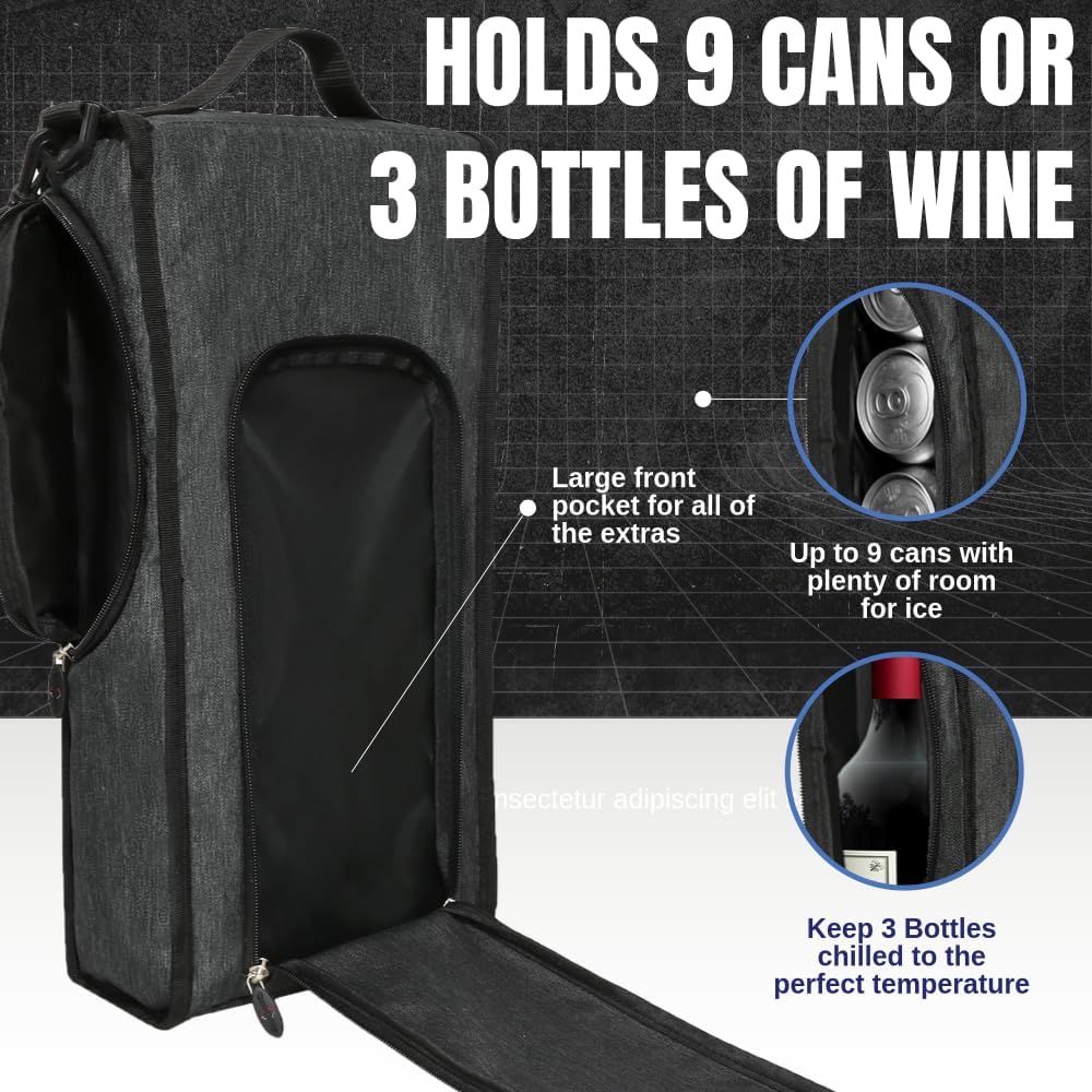 Caddydaddy Golf Bag Cooler - Gifts for Golfers, Essential Golf Accessories for Men, Premium Golf Gifts, Ideal for Keeping Drinks Cold, Versatile Picnic Chiller Cooler for On-The-Go Convenience