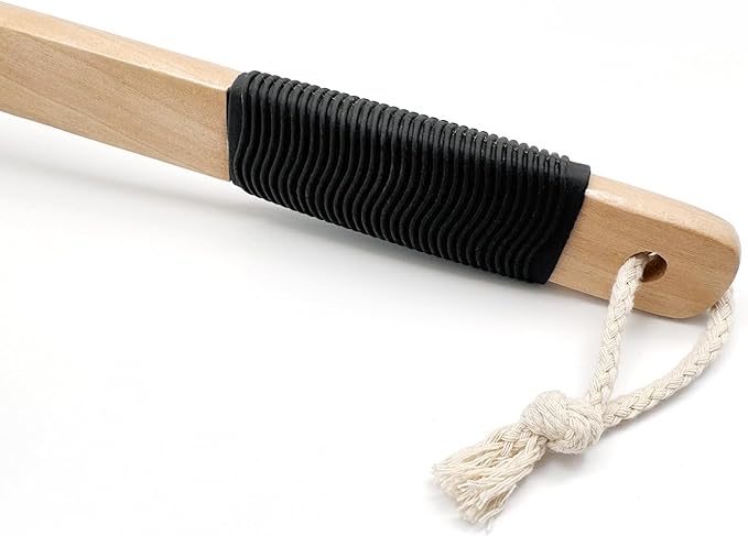 Amazon Basics Loofah Brush, Shower Brush with Handle