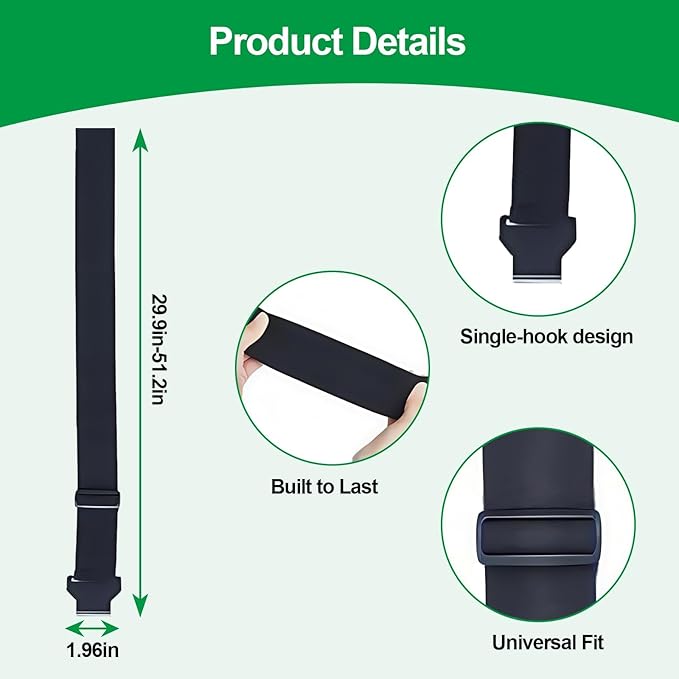Trash Can Locks for Animals，One Claw Heavy-Duty Adjustable Bungee Straps for Bear-Proof & Raccoon-Proof Garbage Bins,Windproof Design,Fits Most Trash Cans,Odor Control（1PACK)