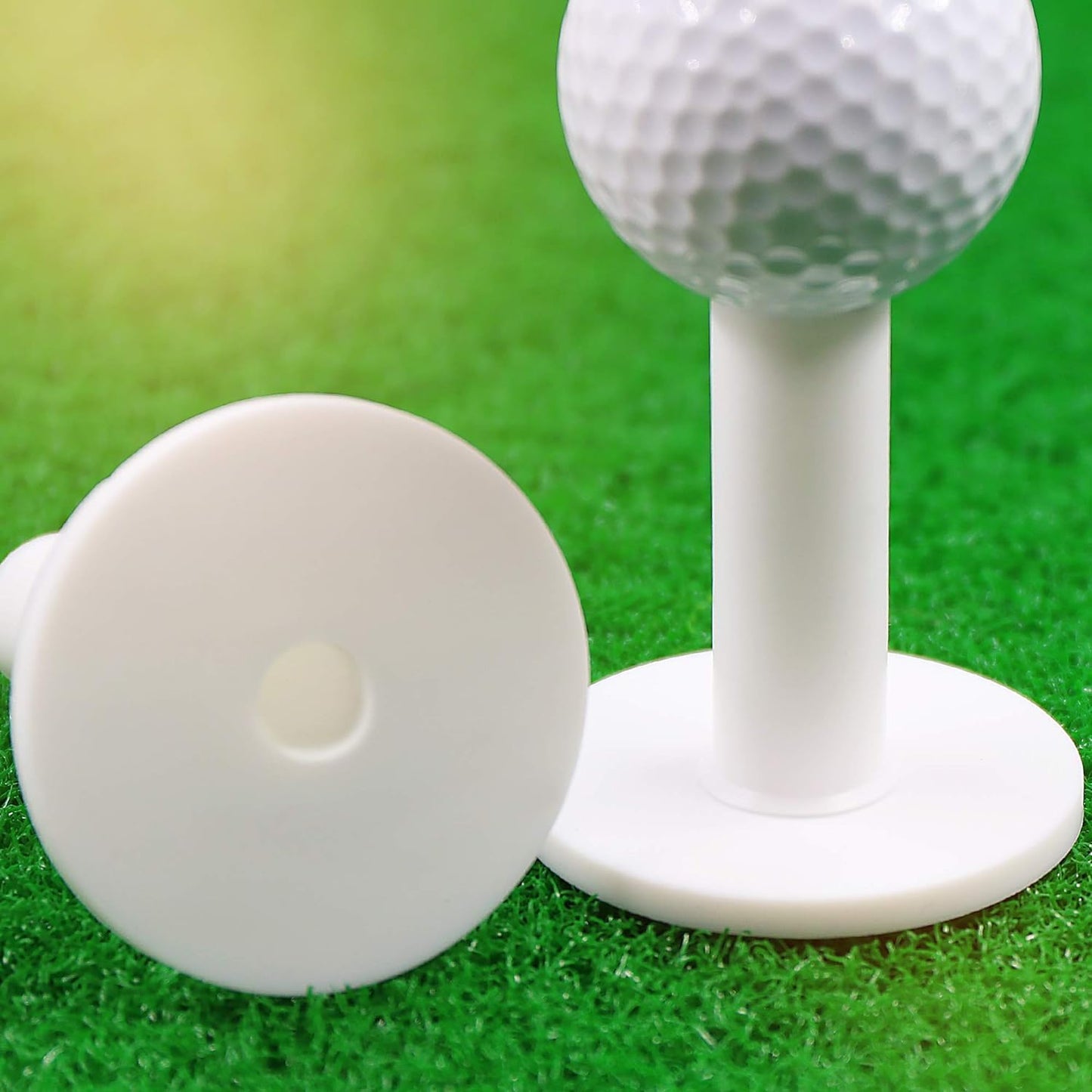 Rubber Golf Tees for Mats, Driving Range Tee, Golf Accessories for Indoor & Outdoor Practice, 6 Pcs T Shape Rubber Tees for Driving Range & Simulator