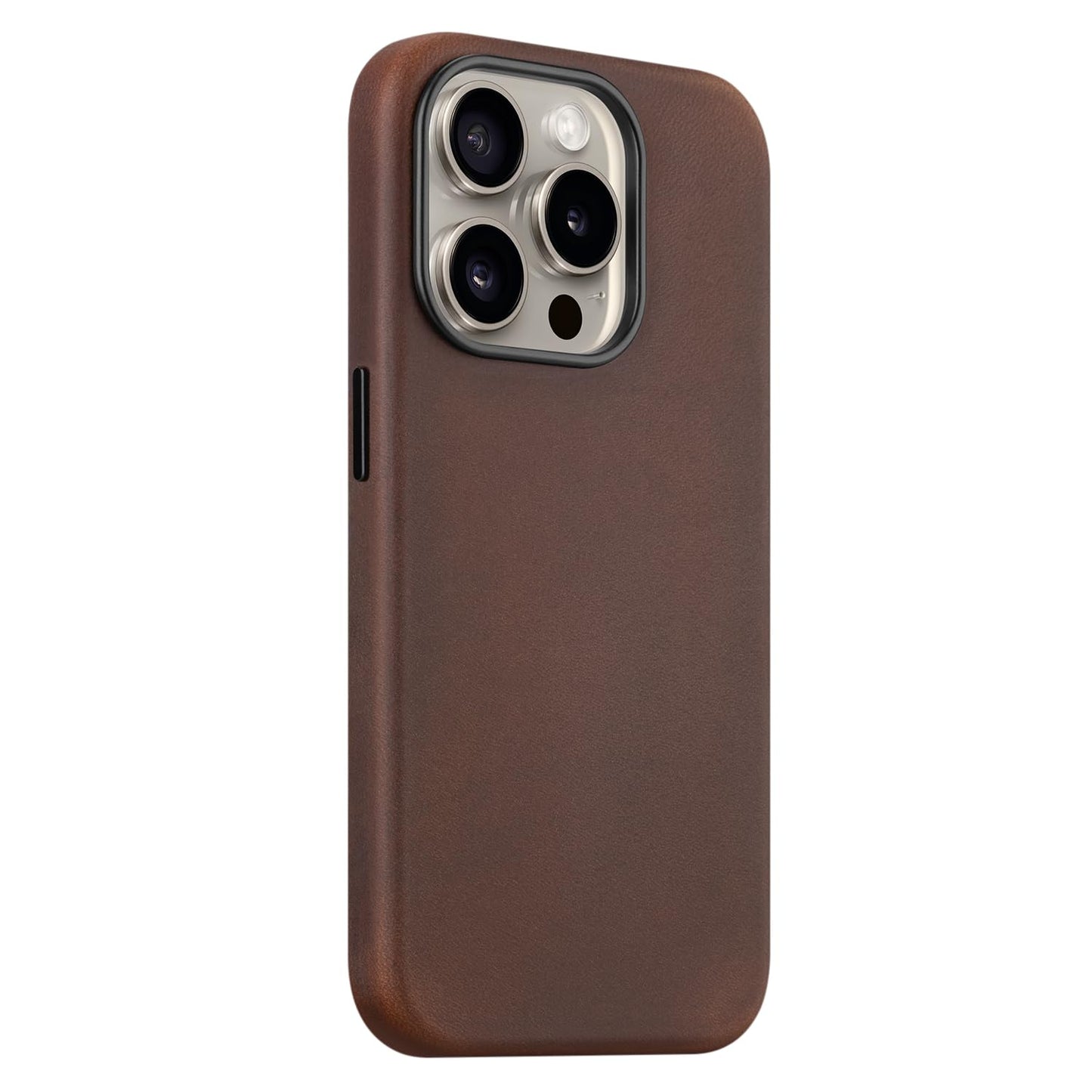 Maogoam For Iphone 12 Pro Max Case Leather, Genuine Crazy Horse Leather Case For Iphone 12 Pro Max, Compatible With Magsafe, Ind