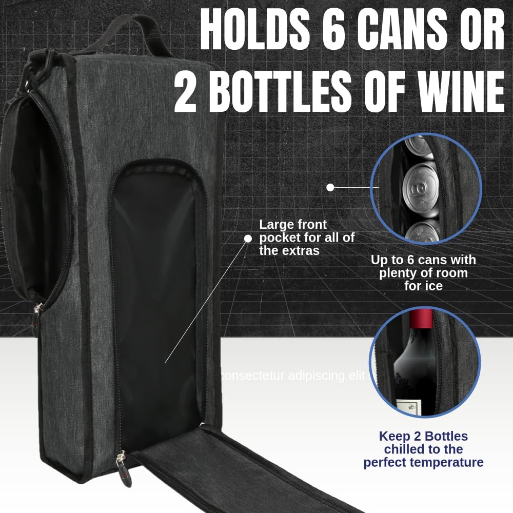 Caddydaddy Golf Bag Cooler - Gifts for Golfers, Essential Golf Accessories for Men, Premium Golf Gifts, Ideal for Keeping Drinks Cold, Versatile Picnic Chiller Cooler for On-The-Go Convenience