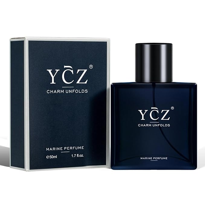 Ycz Charm Unfolds Marine Perfume for Men,1.7 oz.Long-Lasting Eau de Parfum Cologne for Men, Oriental Woody Fragrance Daily Use Men's Casual Cologne Smell Fresh All Day A Gift for Any Occasion