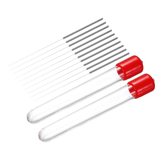 MECCANIXITY 10Pcs 3D Printer Nozzle Cleaning Kit Precision 0.25mm Stainless Steel Cleaner Needles for 3D Printer Clog Removal, Maintenance