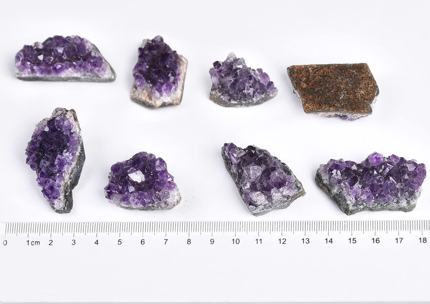 JIC Gem 1.1 LB Amethyst Clusters Natural Raw Amethyst Geode Rock Crystal Healing Stones Witchcraft Gemstone Specimen