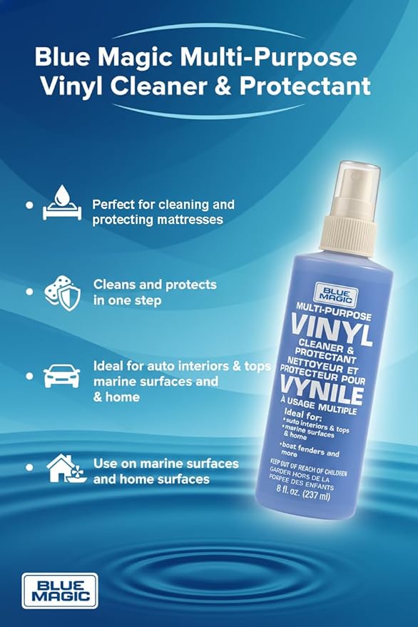 Blue Magic Waterbed Maintenance Kit – Includes All-Purpose Waterbed Treatment and Multi-Purpose Vinyl Cleaner
