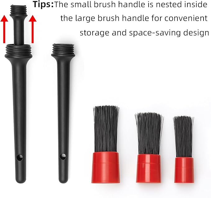 TICARVE Car Interior Detailing Cleaning Kit,Car Detailing Crevice Brush Set, Cleaning Gel, Interior and Exterior Cleaner,Accessories Tool Supplies for Car,Keyboard and Interior