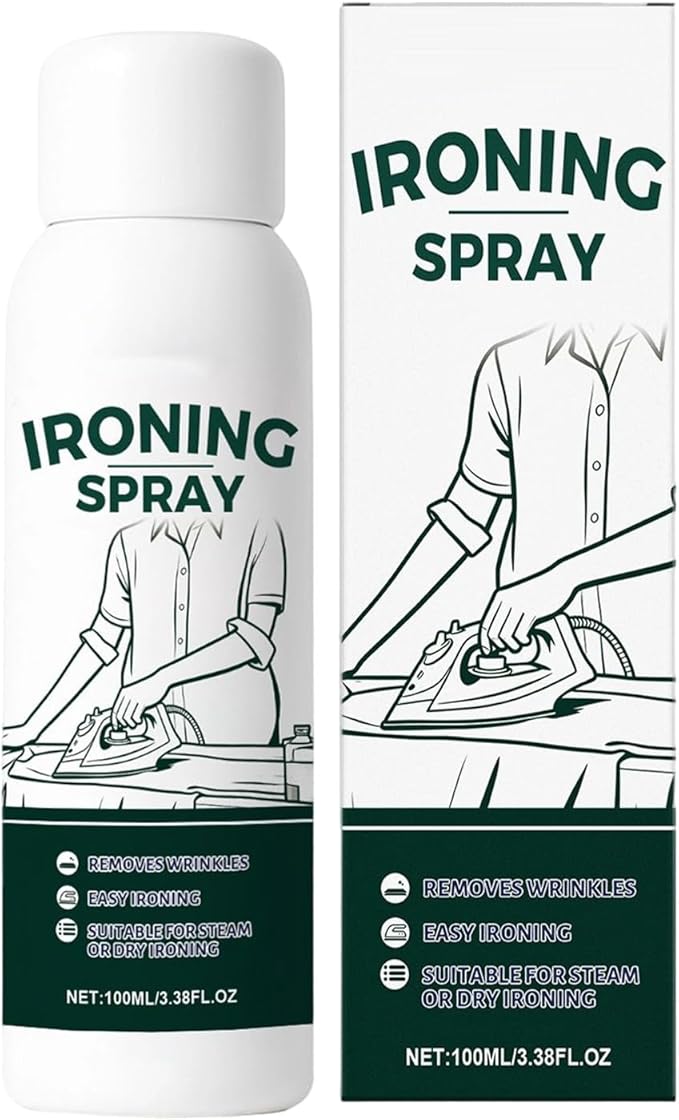 Fabric Softening Spray, Portable Ironing Aid, 1.57x5.51 Inch Clothes Starch with Professional Formula, 100ml Garment Spray, Laundry Supplies with Easy Application, for Cotton
