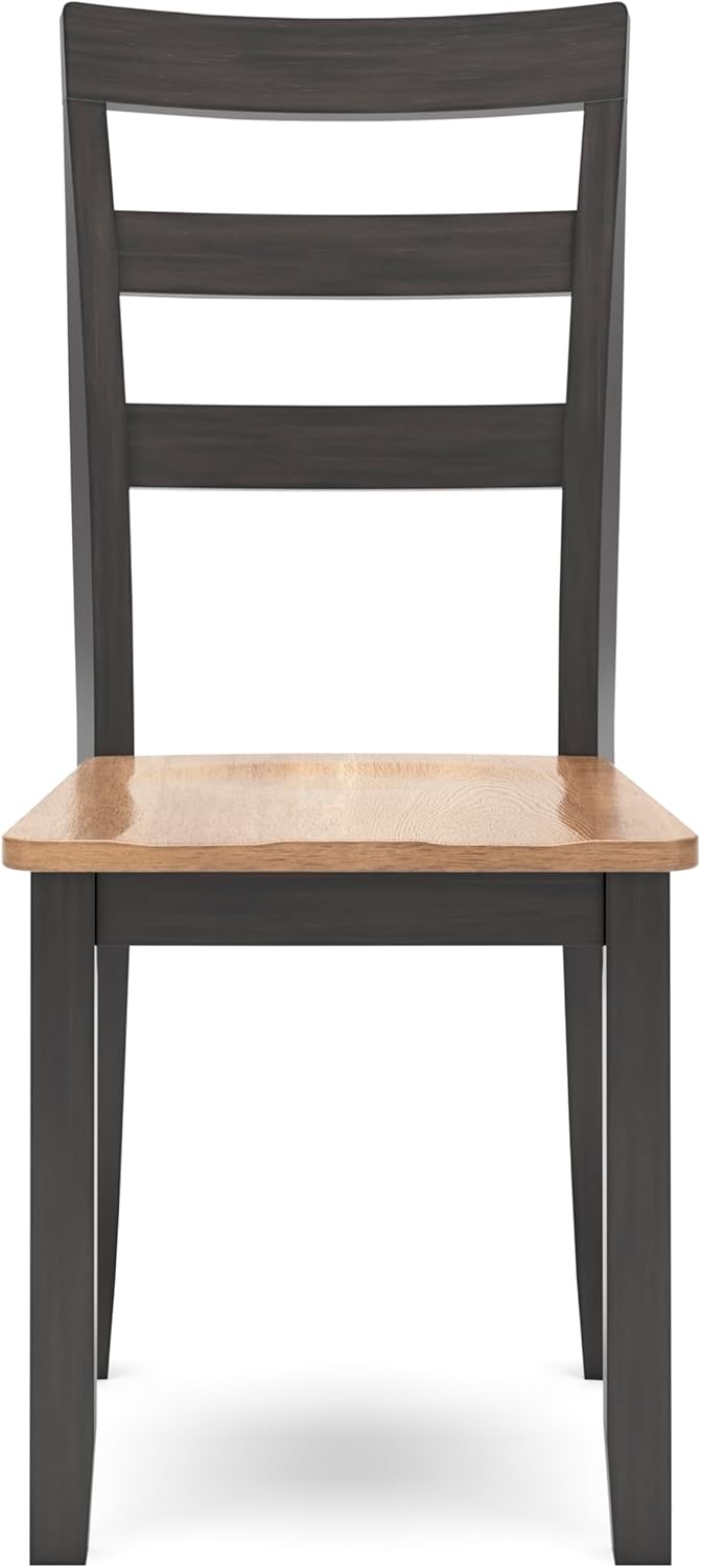 Signature Design by Ashley Gesthaven Solid Wood Frame Dining Chair, Set of 2, Natural/Brown