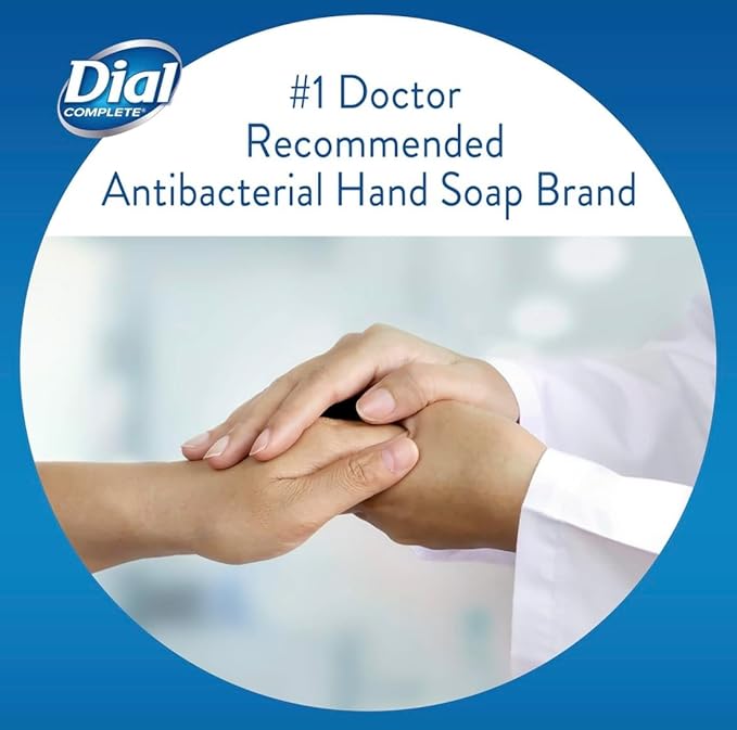 Dial Antibacterial Defense Liquid Hand Soap + Aloe, Spring Water Scent, 52 Fl Oz Hand Soap Refill (Pack of 3), Dermatologist-Tested, Gentle Formula