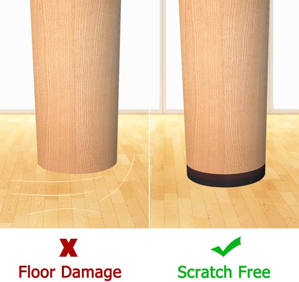 Yelanon Non Slip Furniture Pads -28 pcs 2" Furniture Grippers, Non Skid for Furniture Legs,Self Adhesive Rubber Feet Furniture Feet,Anti Slide Hardwood Floor Protector for Keep Couch Stoppers