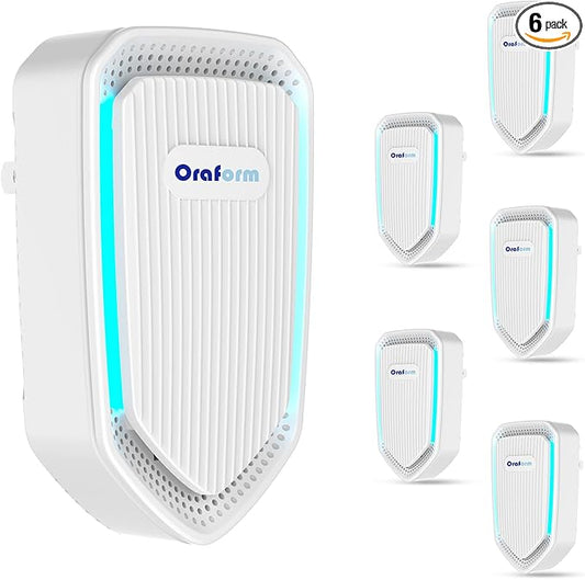 6Pack Air Ionizer for Home Negative Ion Air Purifier Plug In, Quiet Air Freshener for Home, Mini Portable Filterless Air Cleaner for Bedroom,Bathroom, Office