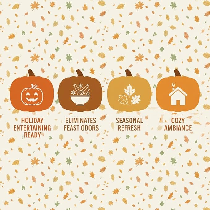 Enzyme-Powered Carpet Deodorizer (Powder) - Pumpkin Spice Scent | Natural Pet Odor Eliminator | Bio-Enzymatic Formula, Premium Performance, Eco Friendly | 16 oz