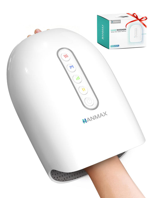 HANMAX Cordless Hand Massager with Heat and Compression – for Arthritis & Carpal Tunnel, Mothers Day Gifts for Mom/Women/Men, FSA-HSA Eligible
