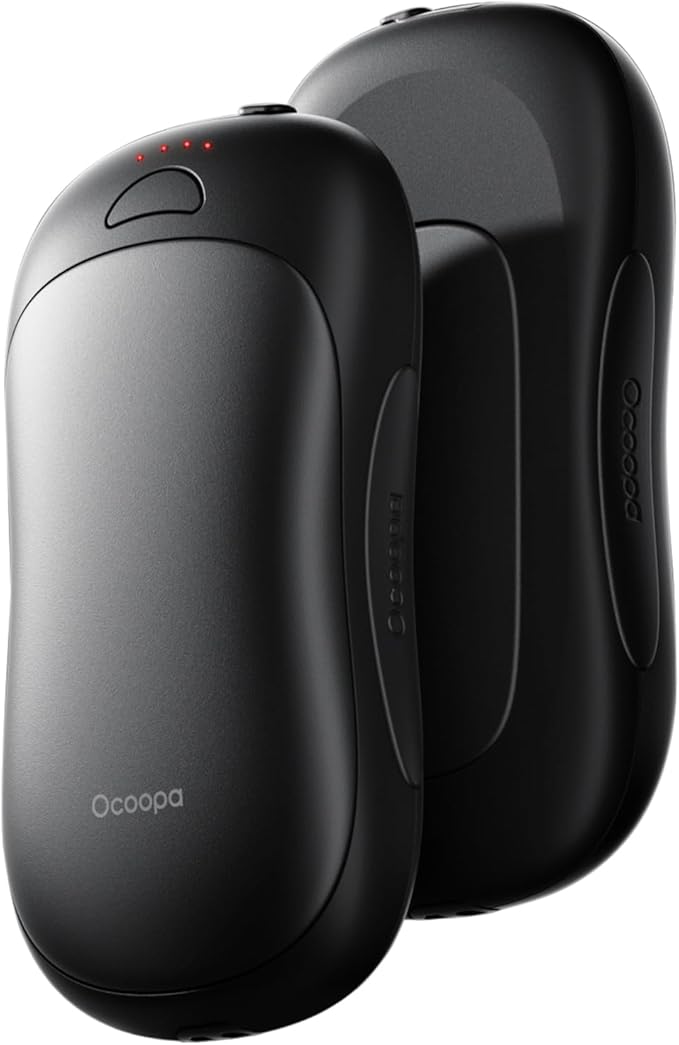 OCOOPA AI Smart Magnetic Double-Sided Heating Hand Warmers Rechargeable 2 Pack,10000mAh Electric Heater, Larger Warming Surface, 4 Heat Levels, Max 136°F, Men Gifts for Christmas,UT3 PRO