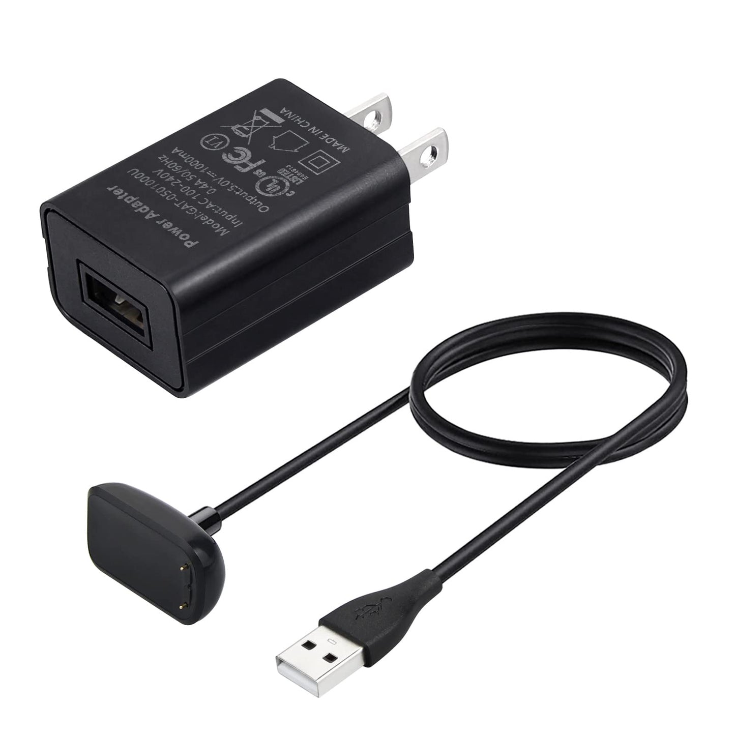 Charger For Fitbit Charge 6 / Charge 5 / Luxe Fitness Tracker - Power Adapter & Usb Magnetic Charging Cable Cord Accessories For