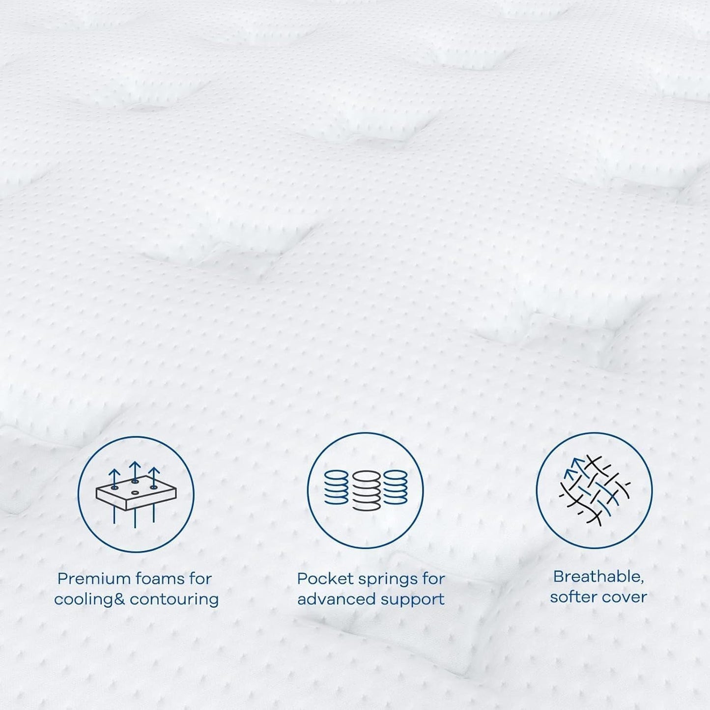 Coolvie Firm Twin Mattress for Adults in a Box, 12 Inch Twin Bed Mattress with Extra Lumbar & Shoulder Support, Hybrid Memory Foam & Pocket Spring for Pressure Relief, 100-Night Trial