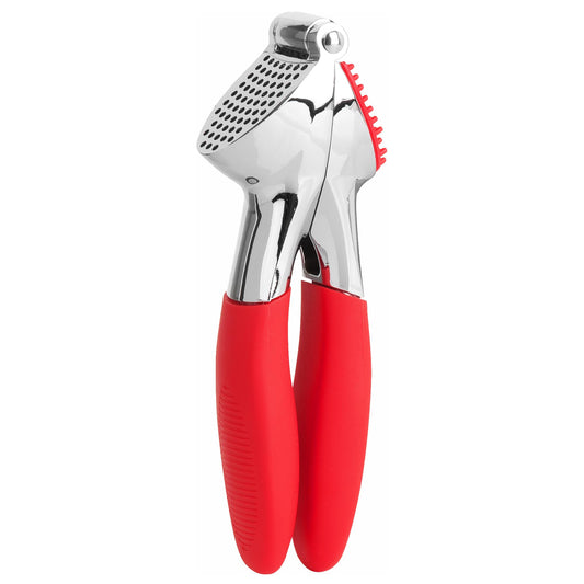 Trudeau Garlic Press - Effortless Garlic Crusher with Built-In Cleaning Aid, Large Garlic Chamber, Comfortable Ergonomic Handle, BPA-Free & Dishwasher-Safe - Quick and Easy Meal Preparation