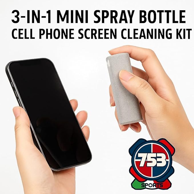 3 in 1 Portable Reusable Electronics Mobile Phone Pc Tablet Lcds Screen Cleanser Spray Microfiber Cleaning Kit
