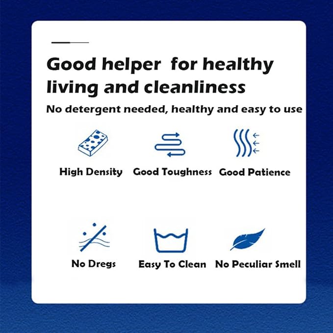 M. Neat Upgrade Melamine Sponge, 100 Pack Extra Thick More Lasting 3X Density Premium Magic Sponge Eraser, Multi Surface Power Scrubber Foam Stain and Mark Removal Cleaning Pads