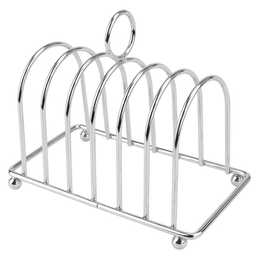 Toast Rack Stainless Steel Toast Holder Stand with Ball Feet and Loop Carry Handle Bakeware Grid Cooling Racks for Buffet Breakfast Lunch Dinner