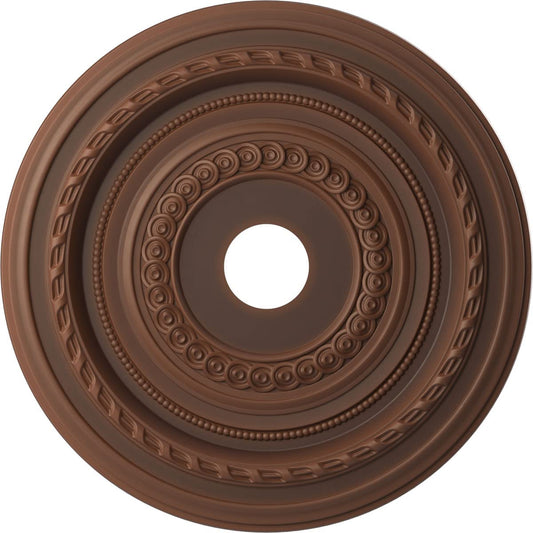 Ekena Millwork Cmp22Codru Cole Thermoformed Pvc Ceiling Medallion (Fits Canopies Up To 6), 22Od X 3 1/2Id X 1P, Universal Aged M