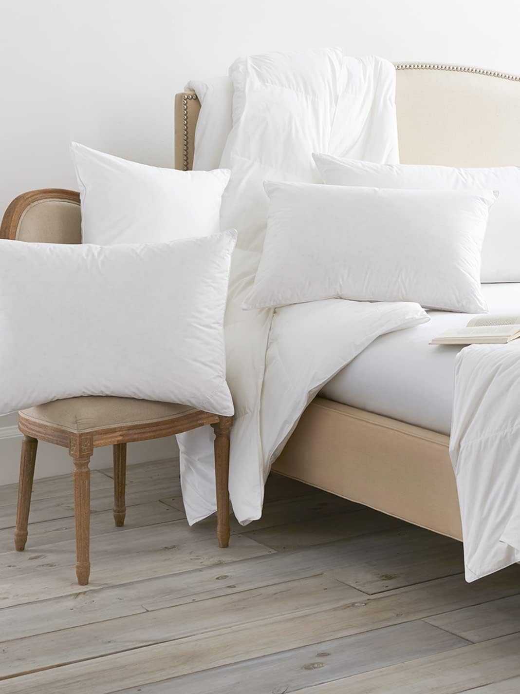 BOLL & BRANCH Down Alternative Pillow - Soft, King - Cooling Shell - Hypoallergenic Primaloft Luxury Down Alternative Fill - Superior Support