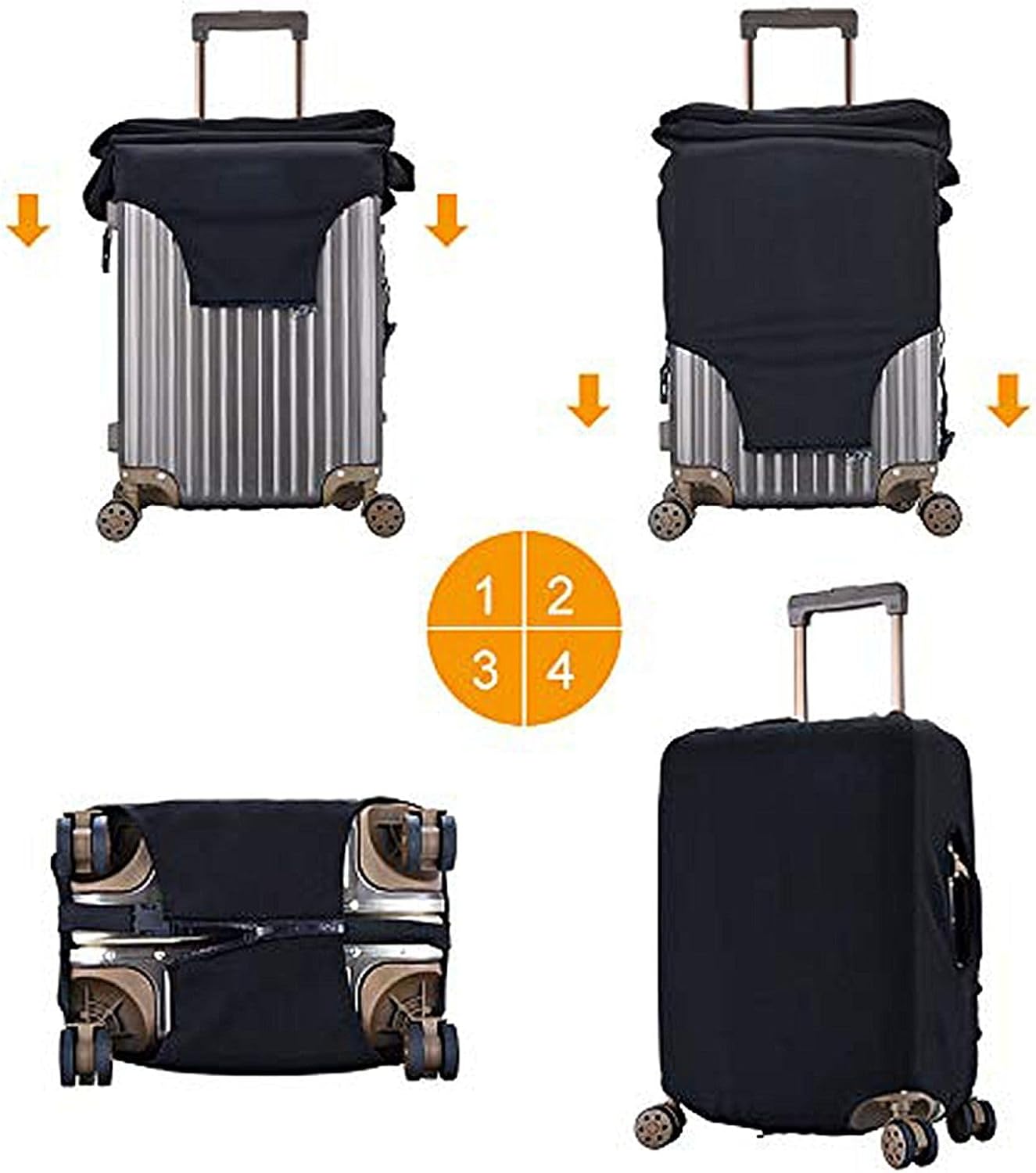 Vincent Van Gogh Starry Sky Night Luggage Cover Washable Suitcase Protector, Luggage Tag Travel Birthday Gifts For Men Women (XL 29-32 Inch Luggage)
