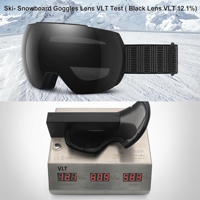 OULAIQI OTG Ski Goggles UV400 Anti-Fog Snowboard Glasses for Men Women Youth- Perfect for Skiing, Snowboarding,Winter Sports