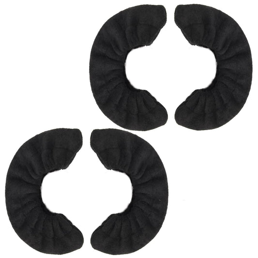 Coolrunner 2 Pairs Ice Skate Blade Covers, Sports Blade Cover Skate Blade Protector for Hockey Skates, Figure Skates and Ice Skates, Black (Black, Large)