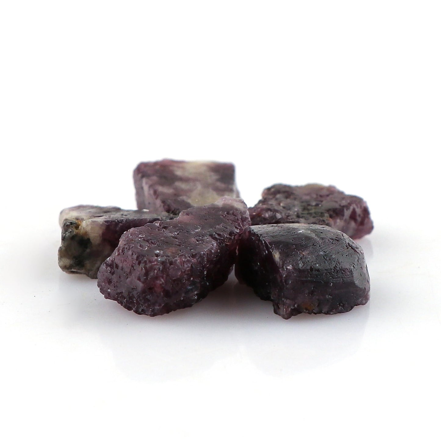CRYSTALINES 5pcs Wholesale Natural Raw Lepidolite Gemstone, Untreated Rough Stone, Bulk Loose Supplies, DIY Crafts, Jewelry Making, Healing Crystals, Wire Wrap, Gem Collection, AAA Grade