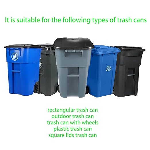 Trash-Can Lock for Animals: Garbage Can Lid Locks for Raccoon,Bear and Dog - 2 Pack