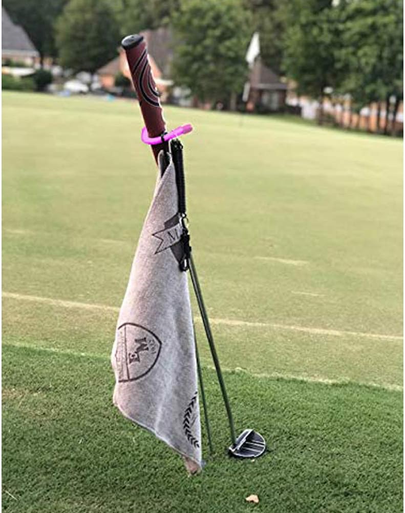 V-Shaped Golf Club Stand Keeps Your Clubs Clean, Dry & Visible, V-Stick Club Stand Made of Highly Durable Stainless Steel - Easy to Carry Golf Club Holder