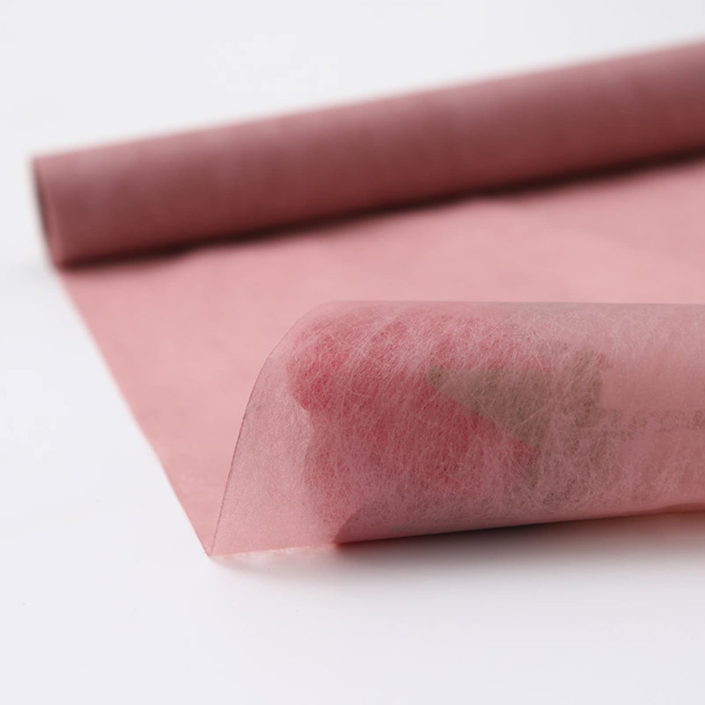Korean Cotton Wrapping Flower Paper Non-Woven Floral Wrapping Paper 10 Sheets Florist Supplies Waterproof Flower Bouquet Wrapping Paper Floral Supplies for Fresh Flowers, 23.6x23.6 Inch (Water Pink)