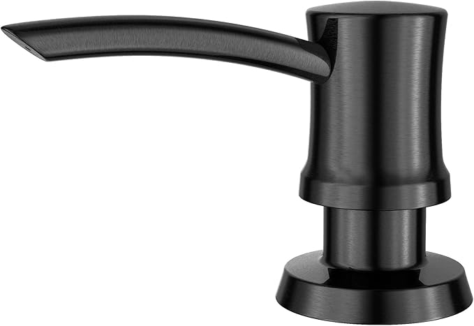 KRAUS Kitchen Soap and Lotion Dispenser in Spot-Free Black Stainless Steel, KSD-54SFSB