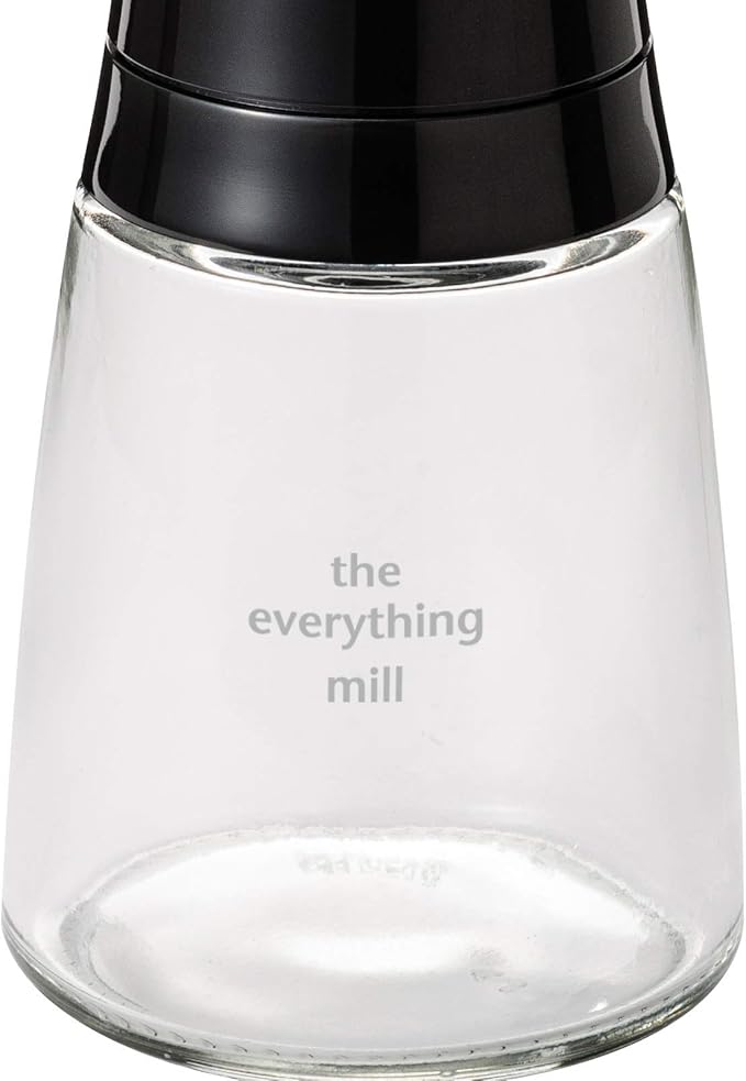 Kyocera Advanced Ceramics Pepper, Salt, Seed and Spice Mill with Adjustable Advanced Ceramic Grinder, The Everything Mill-Bright Black