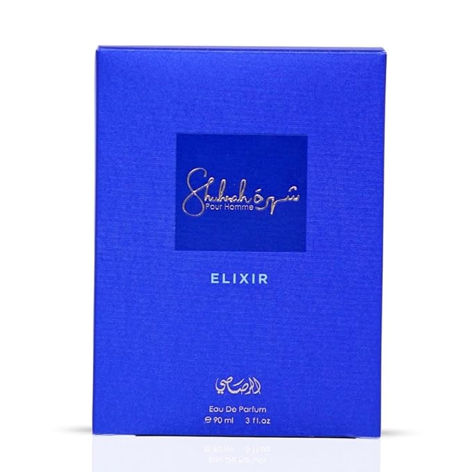 RASASI Shuhrah Elixir Pour Homme Eau de Parfum Spray 90ml (3.0 Oz) | Long-Lasting Woody Spicy Cologne | Signature Scent for Men