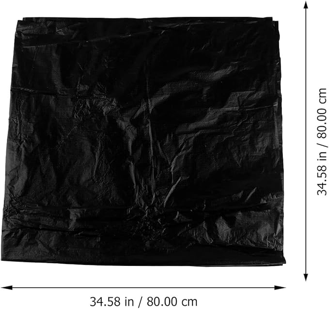 Generic 20Pcs Large Thickened Garbage Bags Disposable Rubbish Bags Leakproof Household Trash Liners for Bathroom Bedroom Office Car Use