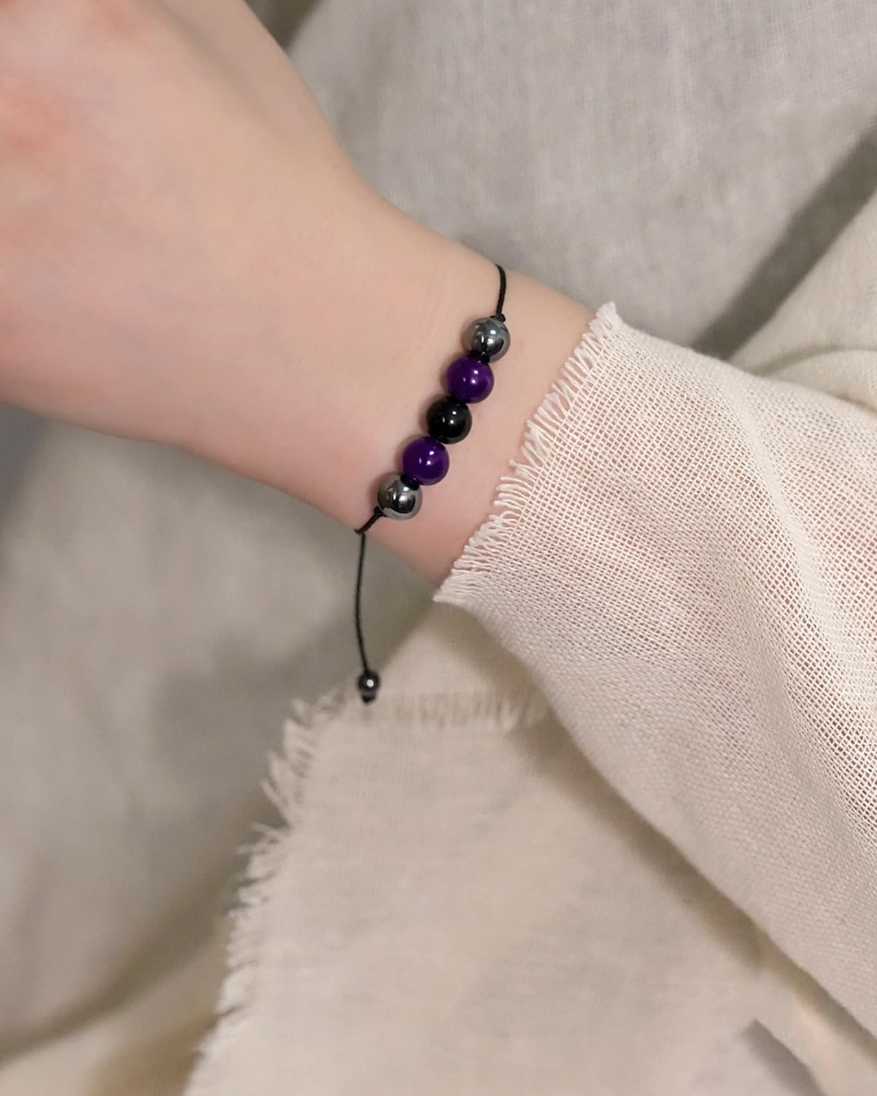yfstyle Healing Spiritual Crystal Bracelets Anxiety Relief Bracelets Empath Protection Bracelet for Women Men Jewelry Gifts-Empathy Bra