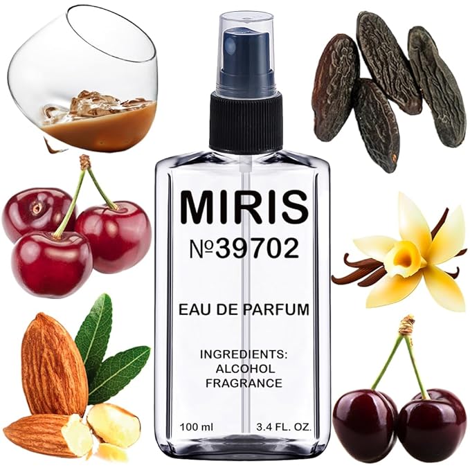 MIRIS No. 39702, Inspired by Lost Cherry, Long-Lasting Unisex Eau de Parfum for Women & Men, Spray 3.4 Fl Oz / 100 ml