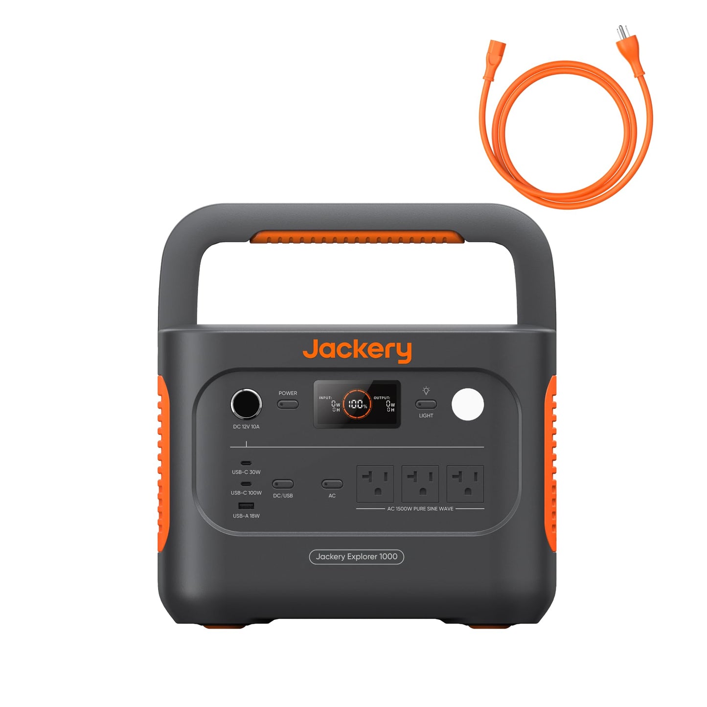 Jackery Explorer 1000 v2 Portable Power Station,1070Wh LiFePO4 Battery,1500W AC/100W USB-C Output, 1 Hr Fast Charge, Solar Gener
