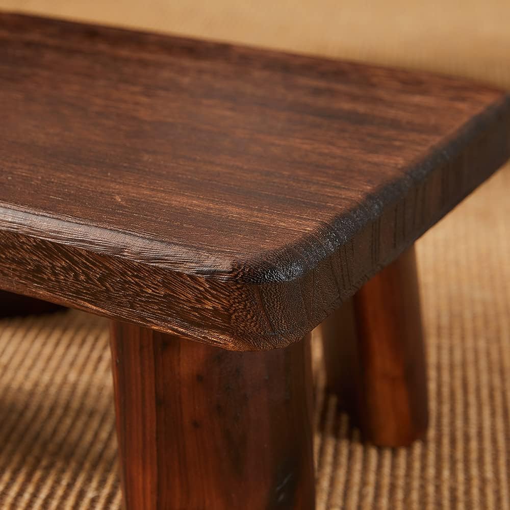 Wooden Stool, Bedside Step Stool, Step Ladder for Kitchen & Bathroom, Foot Rest Stool, Super Sturdy Hold Up to 500 LBS (14.2"x10.6"x7.1")