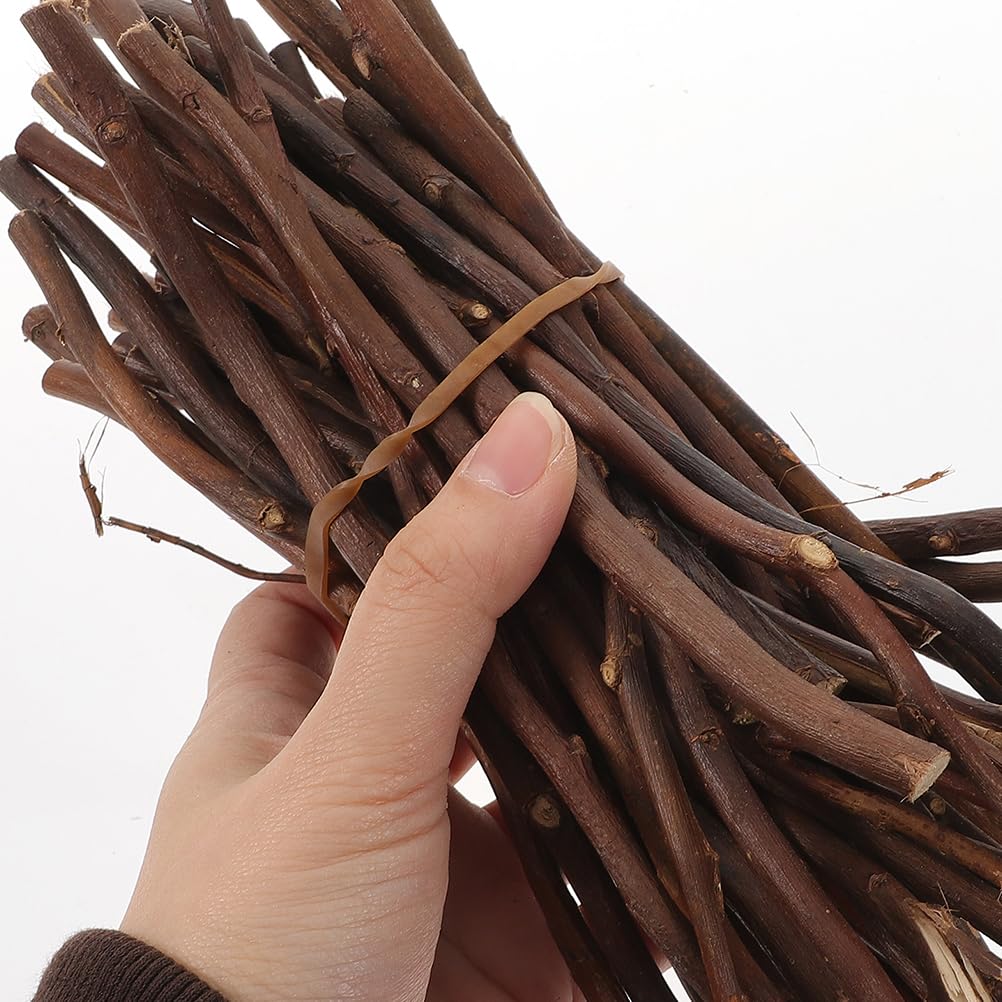 HOMSFOU 50Pcs Wood Log Sticks DIY Dried Wood Sticks 30cm Craft s Natural Twigs s for Crafting Card Making Embellishments Photo Props